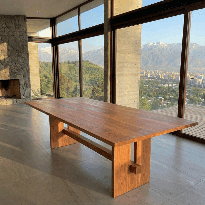 Mesa de comedor Karükinka - Hecha en madera