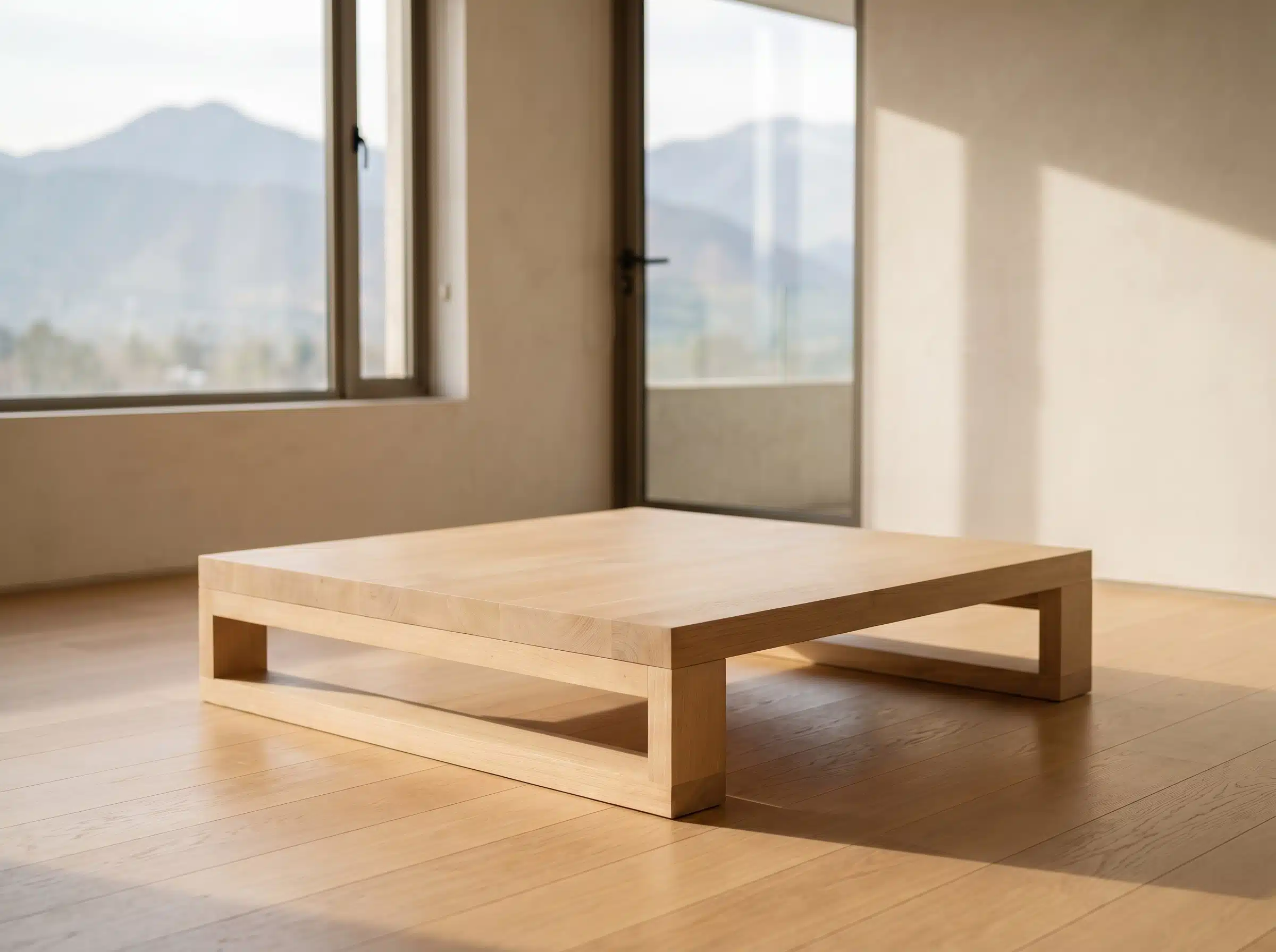 Mesa de Centro Koyam Kalafquen, ambiente santiago roble americano blanco 7 para catalogo online, mostrando el producto con detalle para compra.