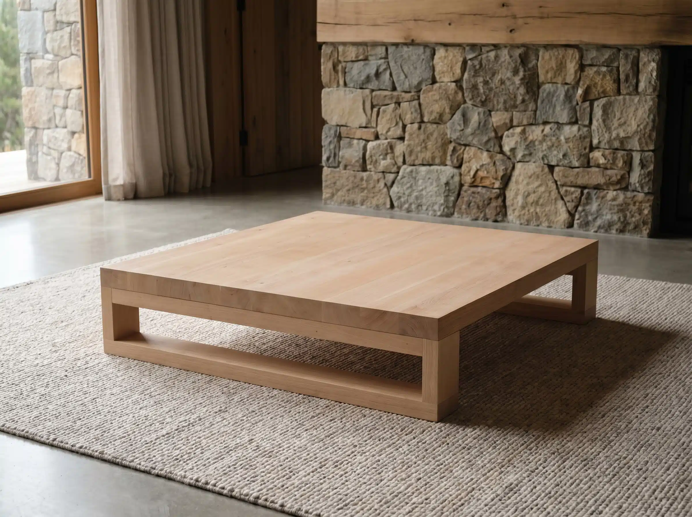 Mesa de Centro Koyam Kalafquen, ambiente sur premium lenga chilena 8 para catalogo online, mostrando el producto con detalle para compra.