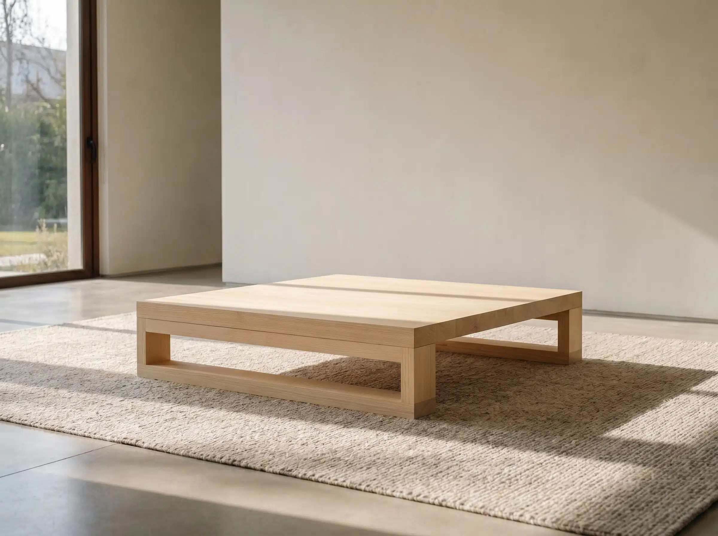 Mesa de Centro Koyam Kalafquen, casa contemporanea pino clear 3 para catalogo online, mostrando el producto con detalle para compra.