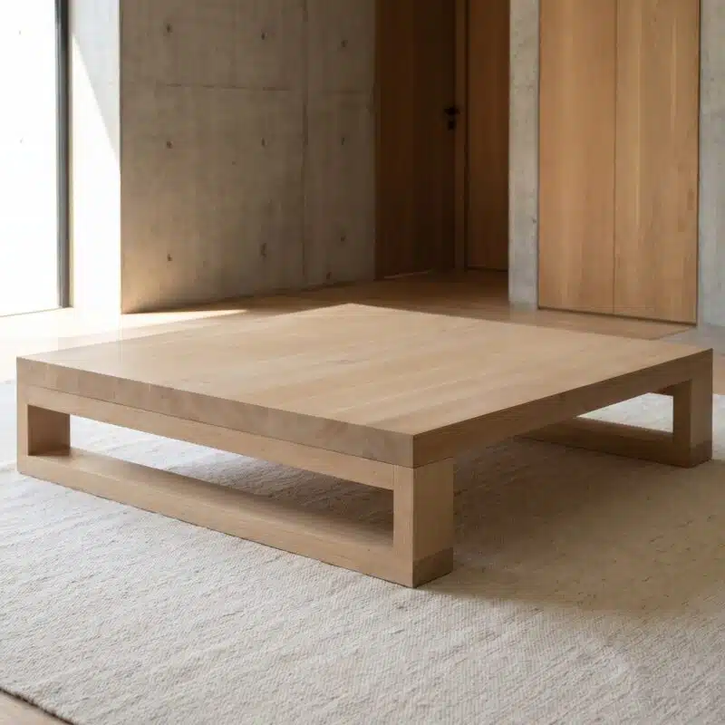 Mesa de Centro Koyam Kalafquen, casa contemporanea roble americano blanco 4 para catalogo online, mostrando el producto con detalle para compra.