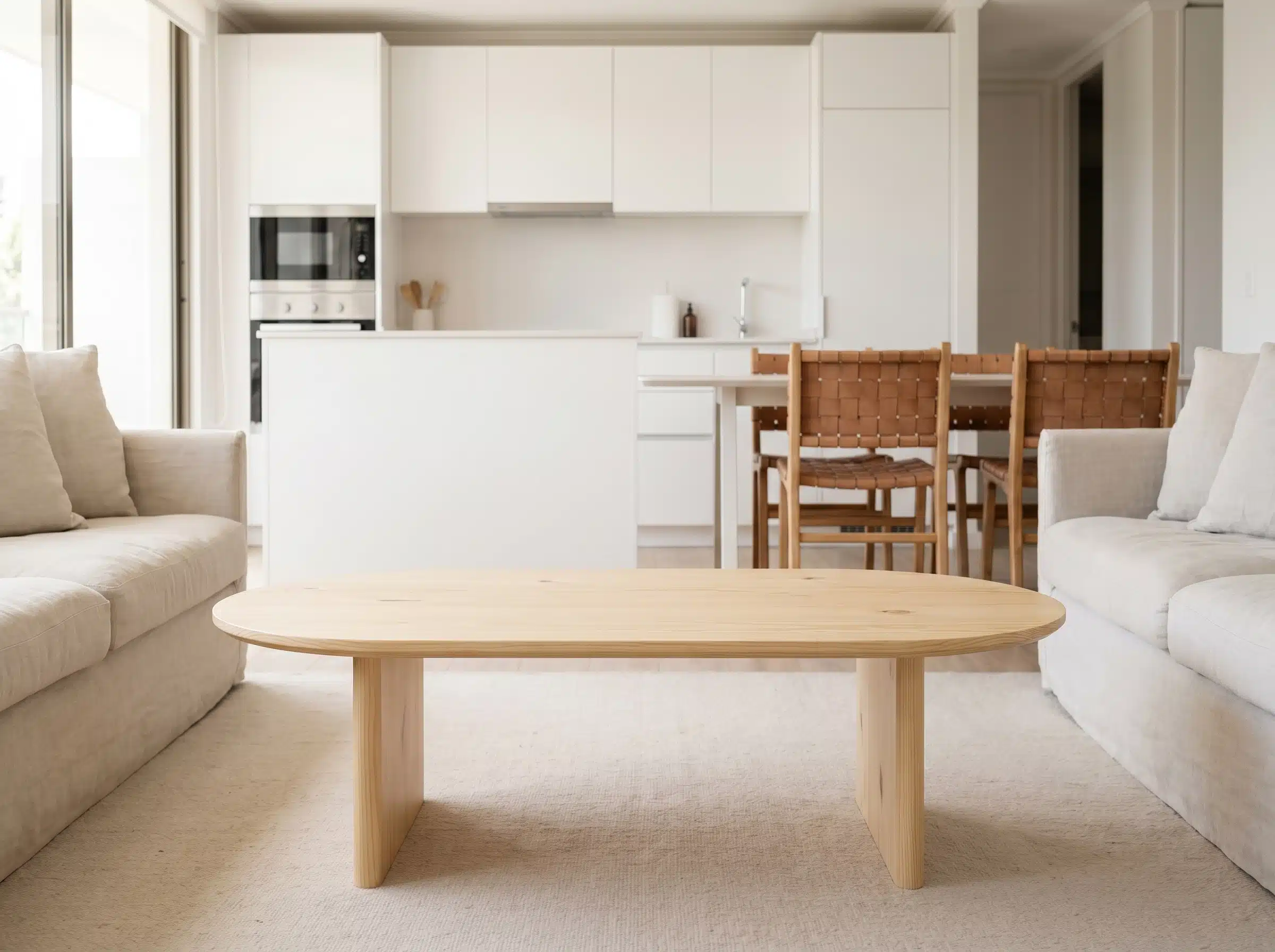Mesa de Centro Küyen Kalafquen, ambiente santiago pino clear 6 para catalogo online, mostrando el producto con detalle para compra.