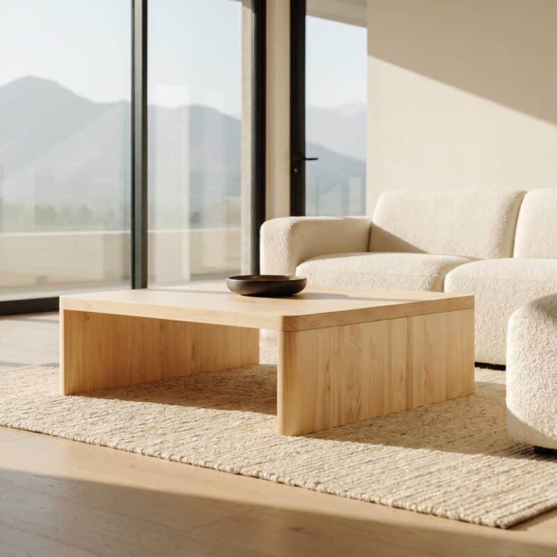 Mesa de Centro Rangiñ Kalafquen, ambiente santiago pino clear 4 para catalogo online, mostrando el producto con detalle para compra.