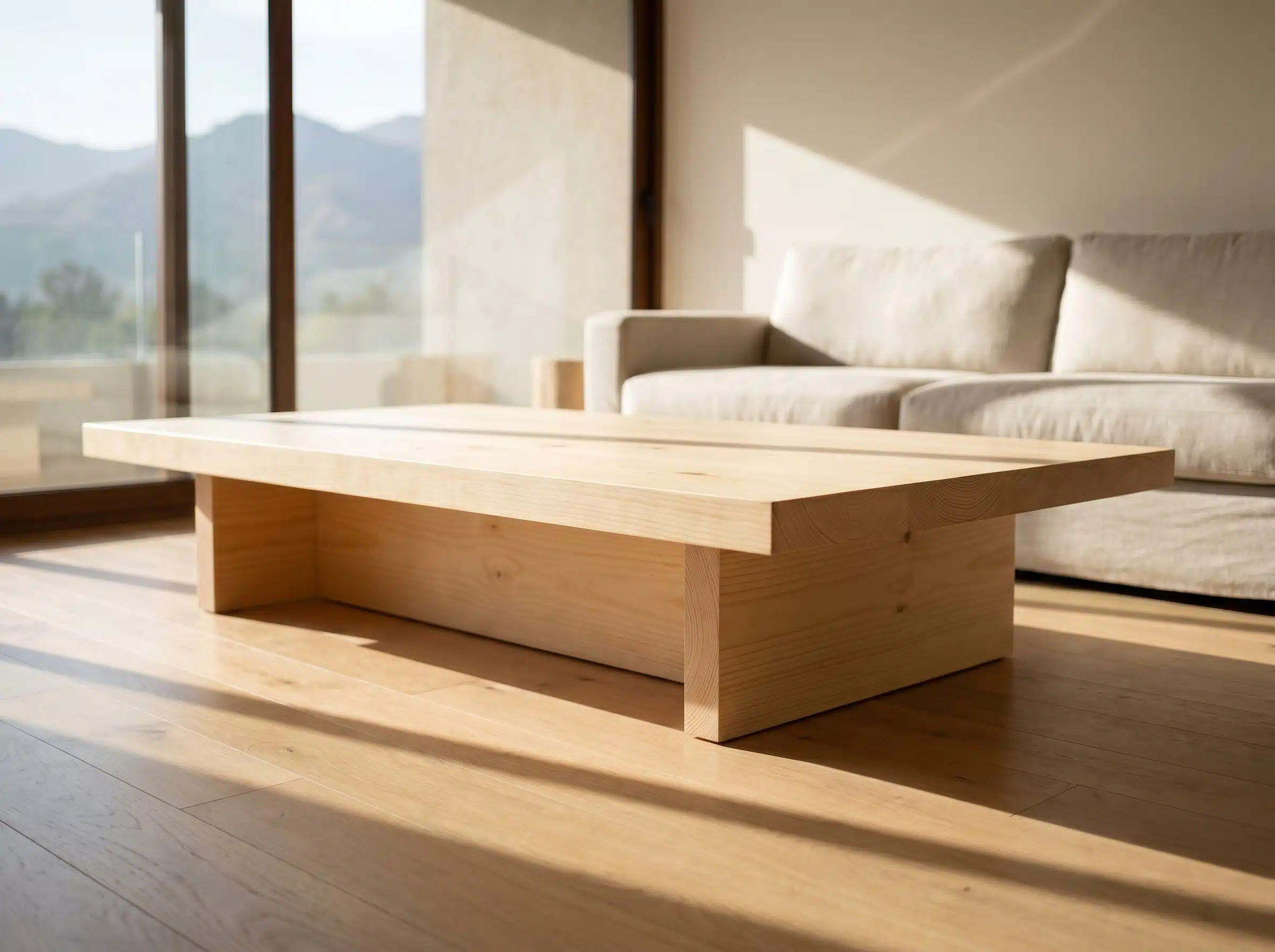 Mesa de Centro Üllmen Kalafquen, ambiente santiago pino clear 6 para catalogo online, mostrando el producto con detalle para compra.