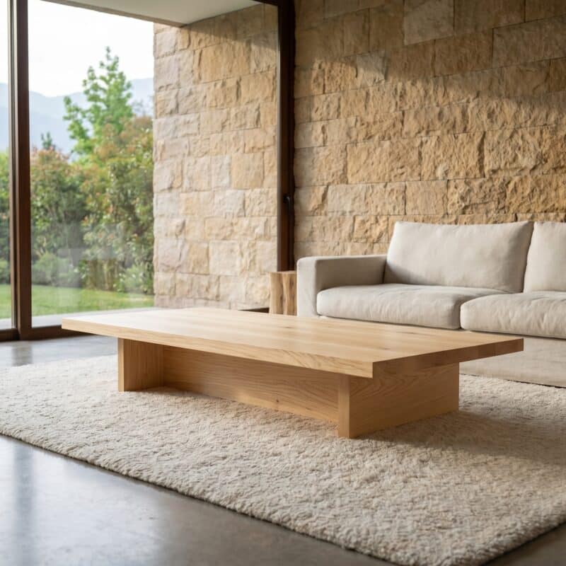 Mesa de Centro Üllmen Kalafquen, casa contemporanea pino clear 3 para catalogo online, mostrando el producto con detalle para compra.