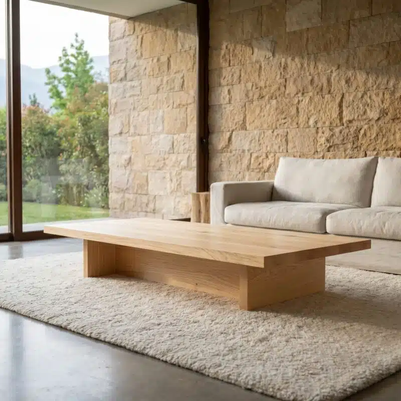 Mesa de Centro Üllmen Kalafquen, casa contemporanea pino clear 3 para catalogo online, mostrando el producto con detalle para compra.