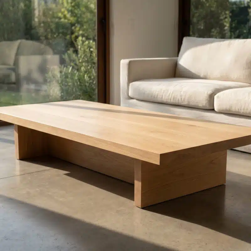 Mesa de Centro Üllmen Kalafquen, casa contemporanea roble americano blanco 4 para catalogo online, mostrando el producto con detalle para compra.