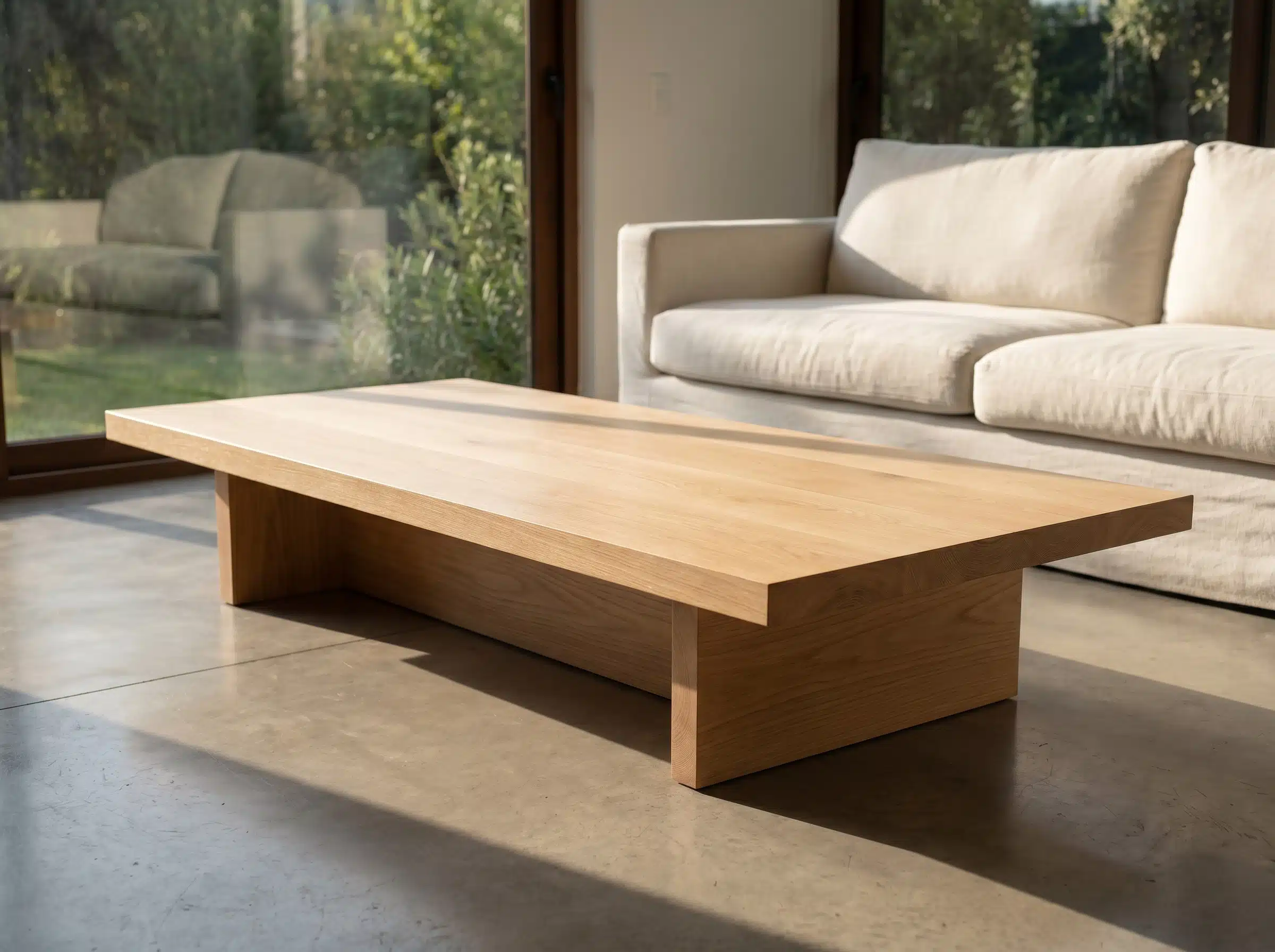 Mesa de Centro Üllmen Kalafquen, casa contemporanea roble americano blanco 4 para catalogo online, mostrando el producto con detalle para compra.